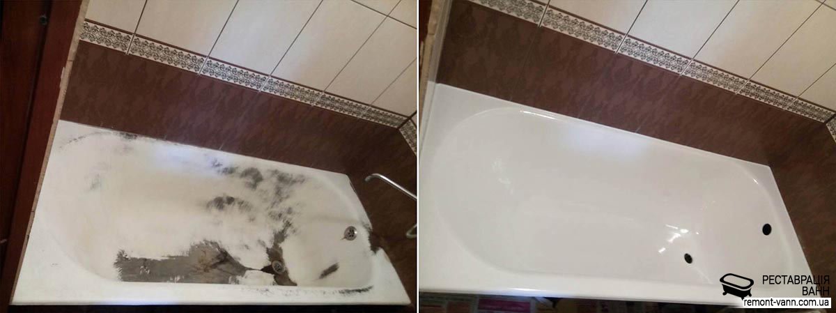 Фото ванны до и после реставрации